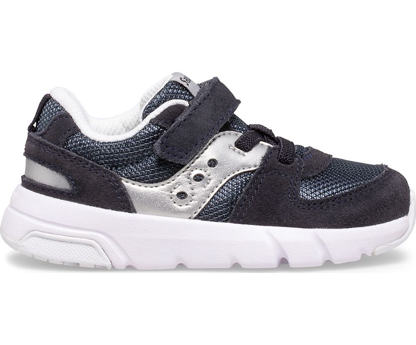 Kids\' Saucony Jazz Lite 2.0 Sneakers Navy / Silver | Singapore 876KORI